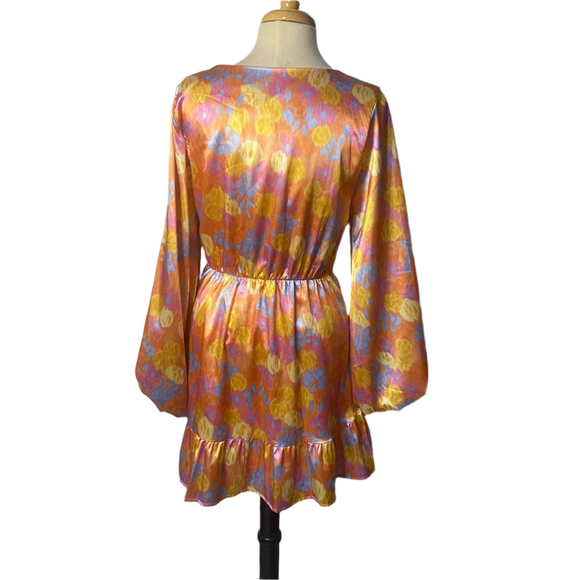 (1027) Orange Peach Love Dress Short, Medium - Picture 3 of 8